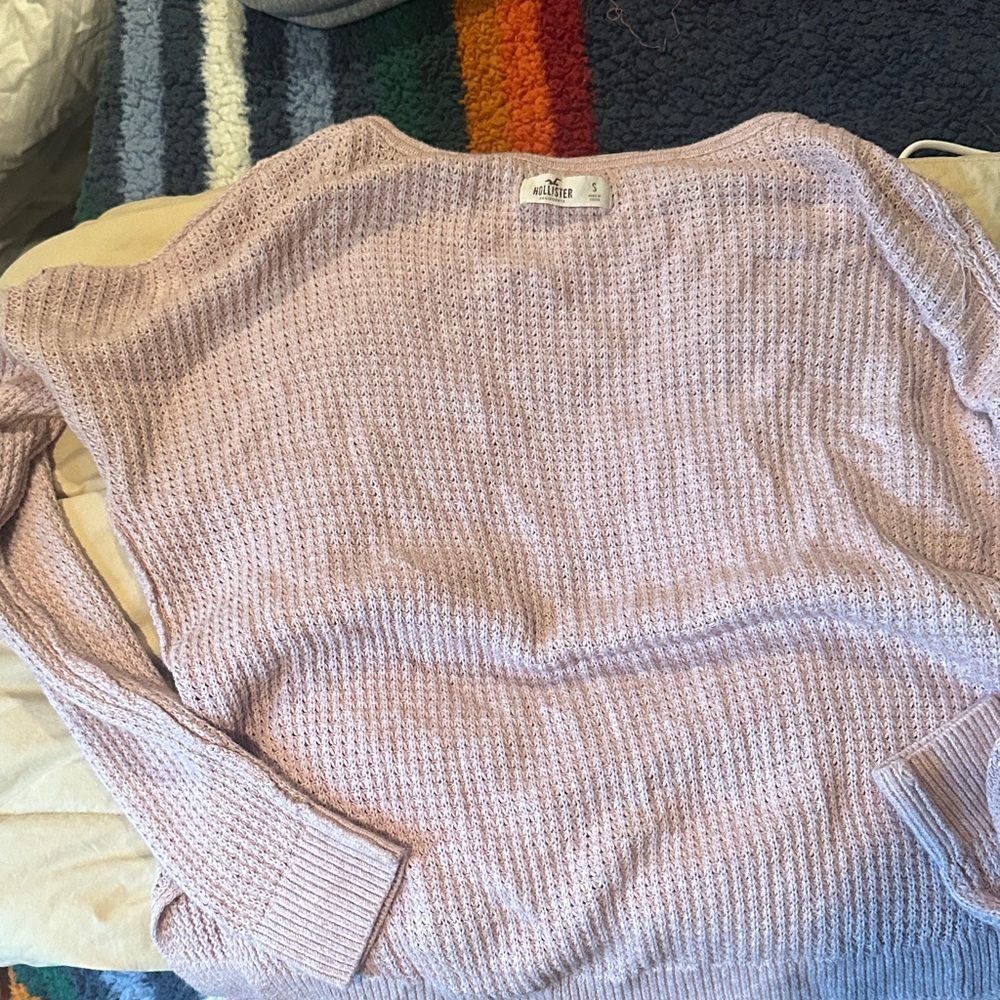 Hollister Soft Pink Crew Neck Sweater